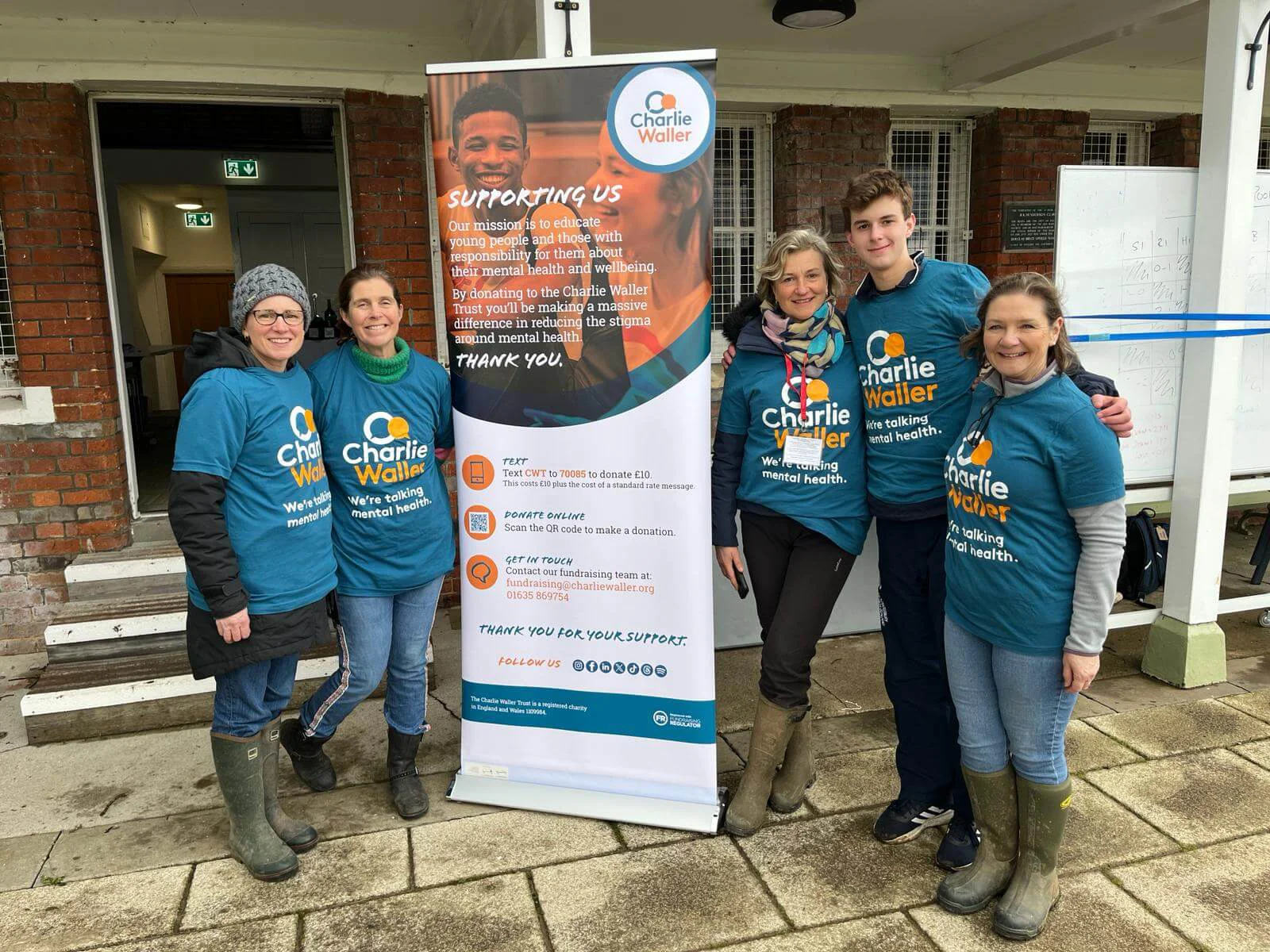 Helen with corporate volunteers
