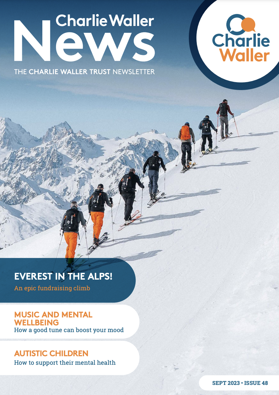 Charlie Waller Trust News Front Cover Autumn 2023