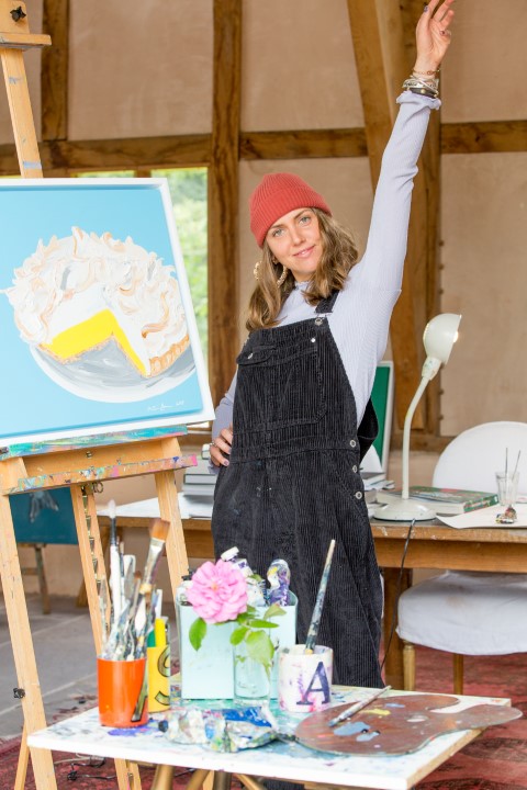 artist Alice Straker in her studio