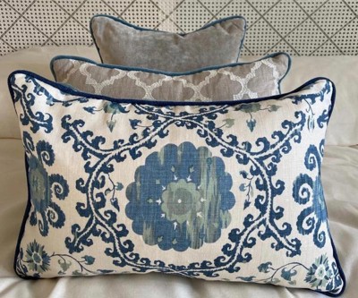 Lucy Marsh Interiors Blue Cushions