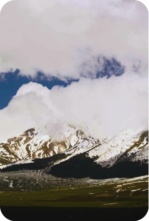 mountain landscape with low clouds mountain landscape with low clouds