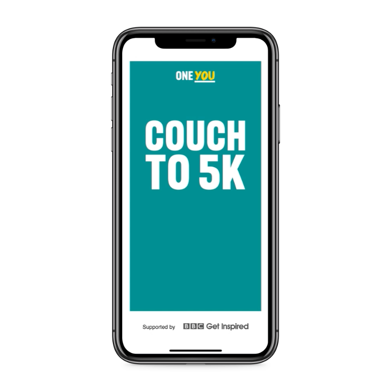 Couch to 5K app on an iphone