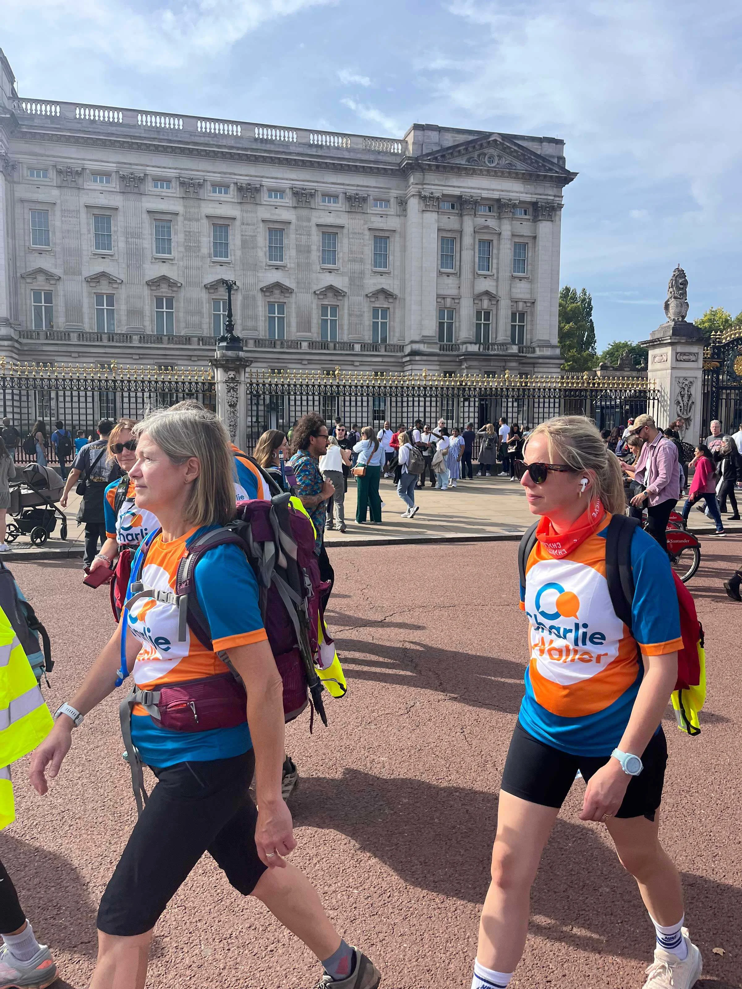 Sophie Watt walking with Lucy