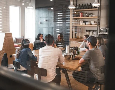 Image of people in an office
