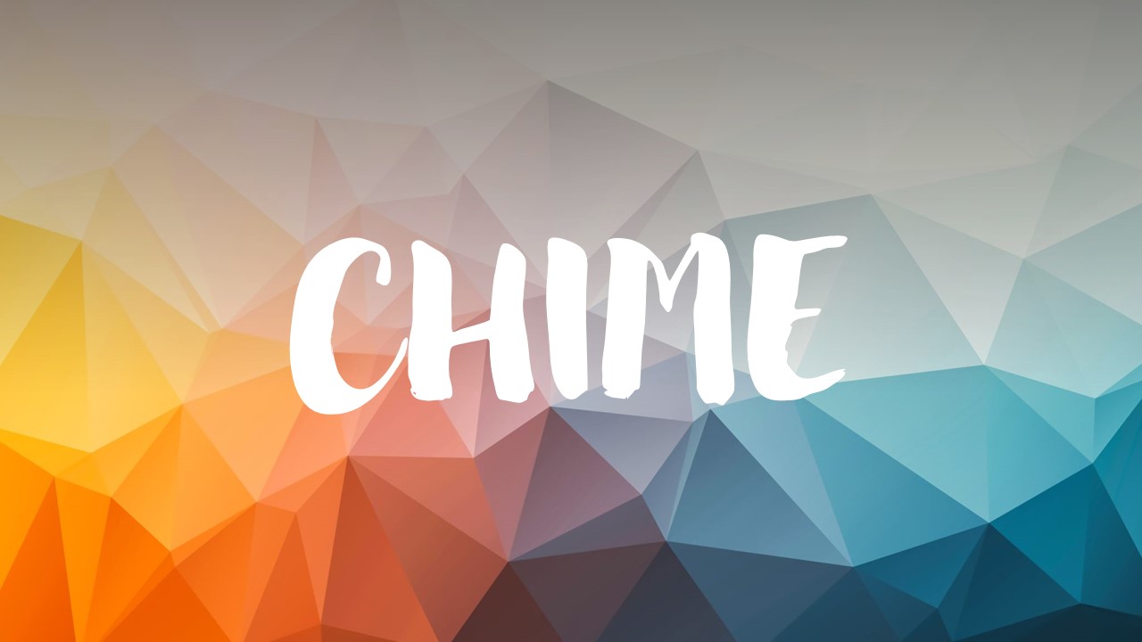 Image of a geometric pattern with 'Chime' written on it